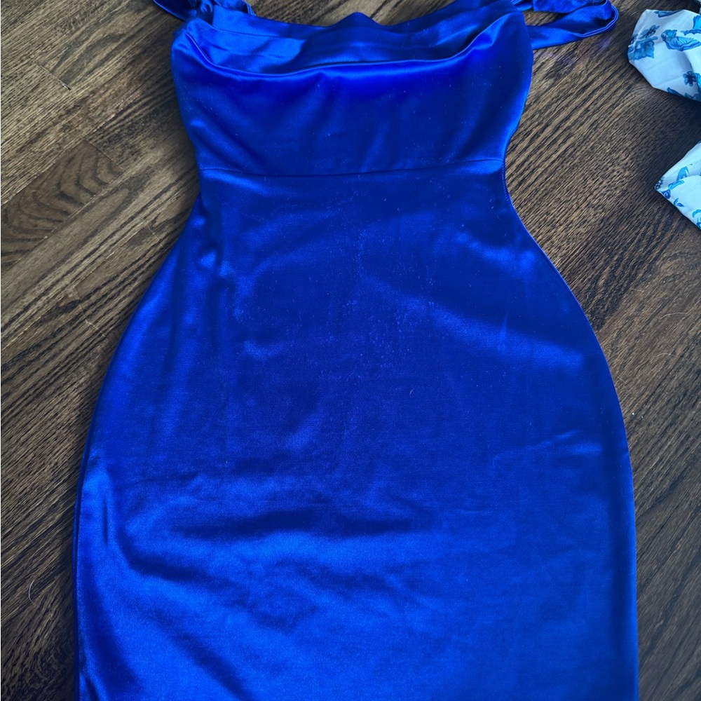 Windsor Blue Spaghetti Strap Bodycon Dress